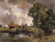John Constable Dedham Mill painting